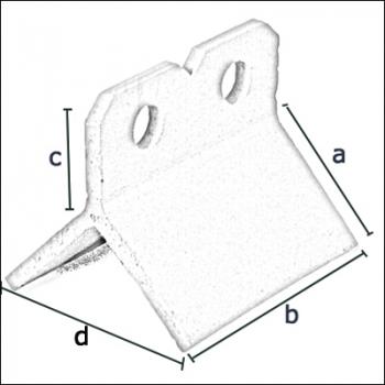 Two hole ornamental ridge